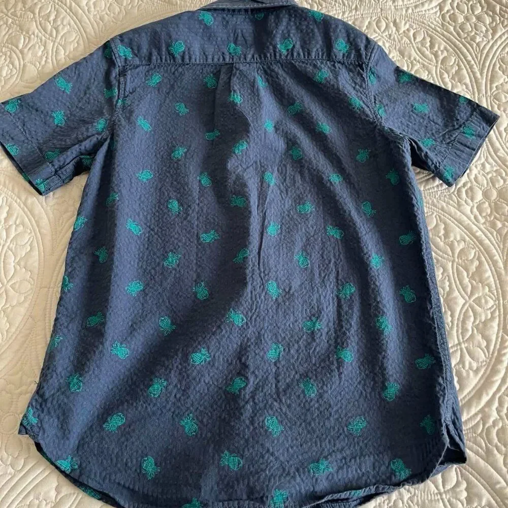 Casual Gap Slim Button-down Short Sleeve Shirts for Boys 10 Y